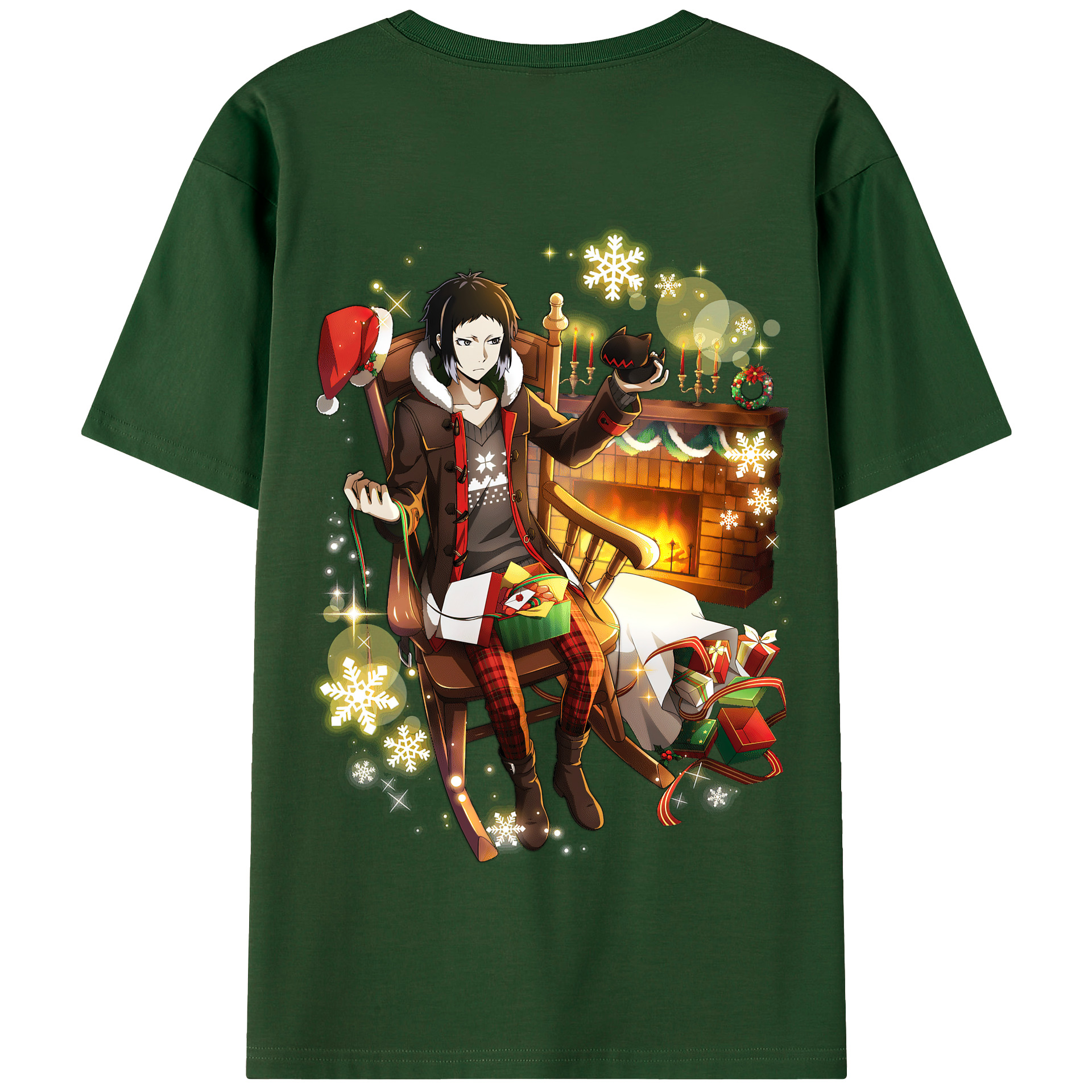 （画像用） 文豪ストレイドッグス Bungo Stray Dogs 綿100％半袖Tシャツ（背面プリント）